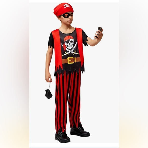 Spooktacular Creations Halloween 3T Pirate Costume Toddler Pirate Outfit - Picture 2 of 9